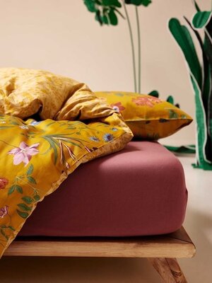 Essenza Marigold flower ochre 140x200/220