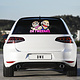 Cartoon Logo Carsticker