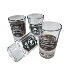 4x Wodka/ Tweekameister Shotglasses