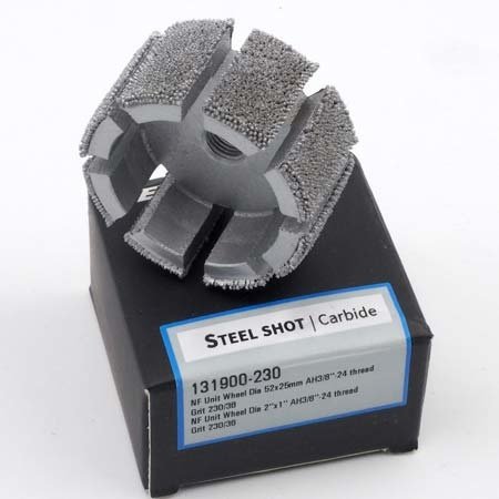 NeroForce Steel Shot Schleifzylinder  Ø52x25mm, AH 3/8"x24 thread