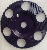 Saburrtooth 178mm Flat Disc, 3/8" - 24tread with holes, 3/8" - 24tread