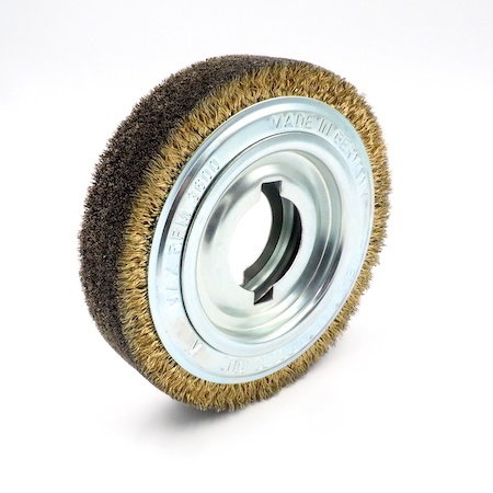 Ring brush 180x42mm, AH100mm, Wire: 0.2mm, incl. Hubflange to AH 50.8mm
