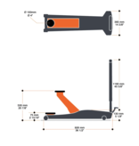 Martins Industries 2t Langgestell-Rangierheber für Profis