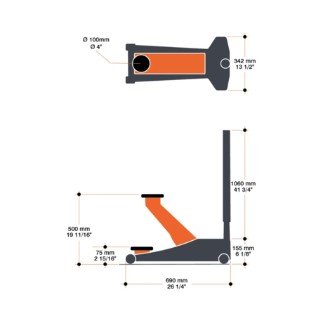 Martins Industries 2 Ton Floor Jack