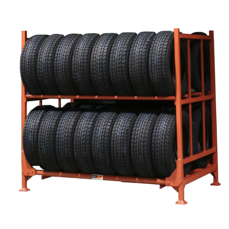 Martins Industries Foldable & Stackable Tyre rack, tread or Laced