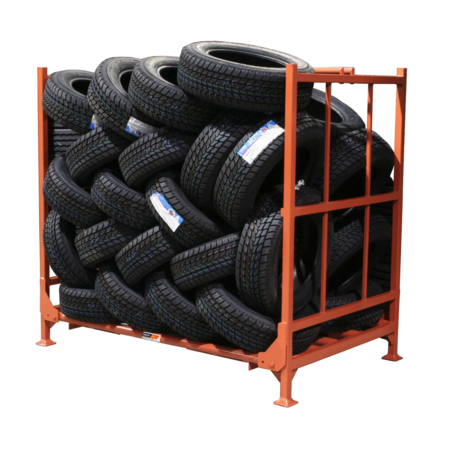 Martins Industries Foldable & Stackable Tyre rack, tread or Laced