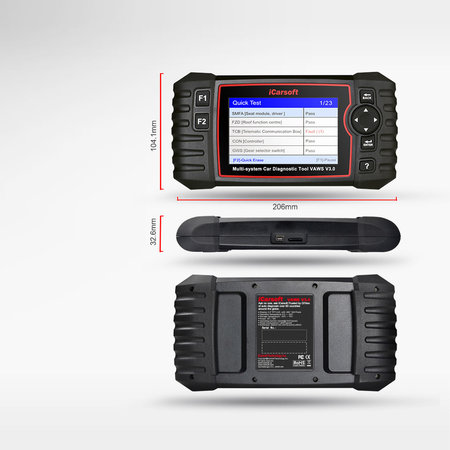 OBD II Diagnosegerät VAWS V3.0 für Skoda, Seat, Volkswagen, Audi