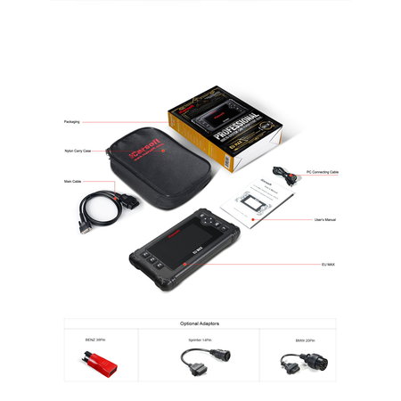 OBD II Diagnostic Tool EU MAX for 22 European Car Brands