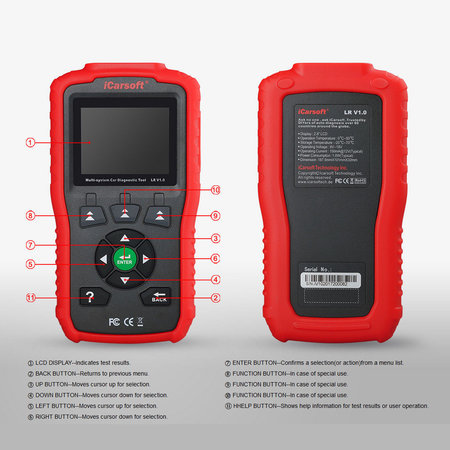 OBD II Diagnosegerät LR V1.0, für  Land Rover, Jaguar