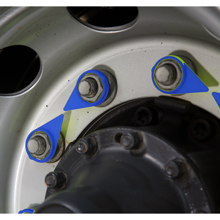CHECKPOINT Wheel nut indicator - Blue 32mm (Bag of 100 pcs)