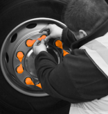 DUSTITE LONG REACH Wheel nut indicator and dust cap - Orange (Bag of 50 pcs)