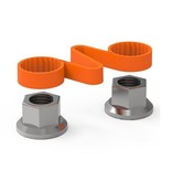 CHECKLINK Radmutteranzeiger und  Positionshalter - Orange 32mm (50 Stück pro Beutel)