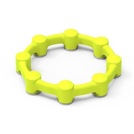 SAFEWHEEL One-piece wheel nut retaining ring and protective cap  -  8 STUD 275 PCD - Yellow