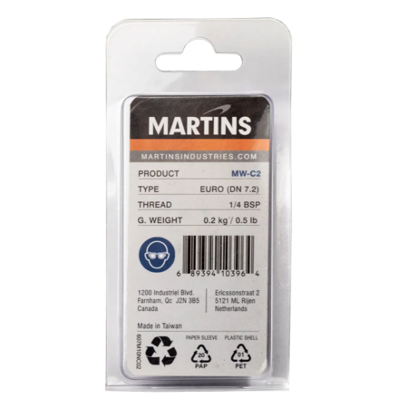 Martins Industries EURO COUPLING KIT 1/4" BSP