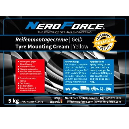 Tyre / Tire Mounting Creme  PREMIUM I Yellow I 5kg