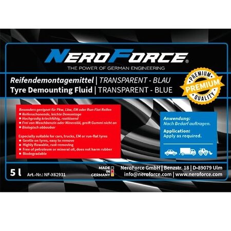 Tyre Demounting Fluid - PREMIUM I Transparent I 5L