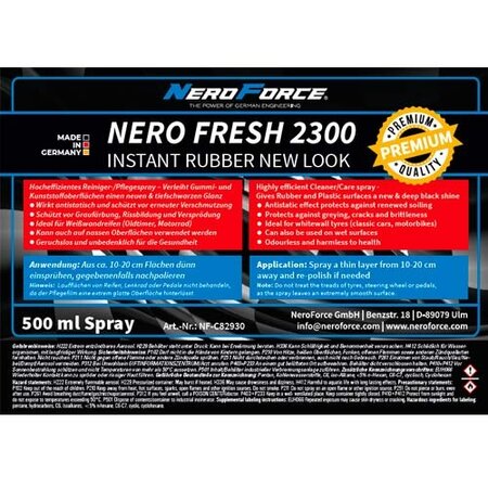 NERO FRESH 2300 - Instant Rubber New Look I 400ml Sprühdose - INSTANT RUBBER NEW LOOK