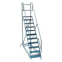 10-Step mobile ladder for Tyre racks