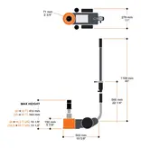 Martins Industries 30-Ton Professional Portable Pneumatic/Hydraulik Floor Jack