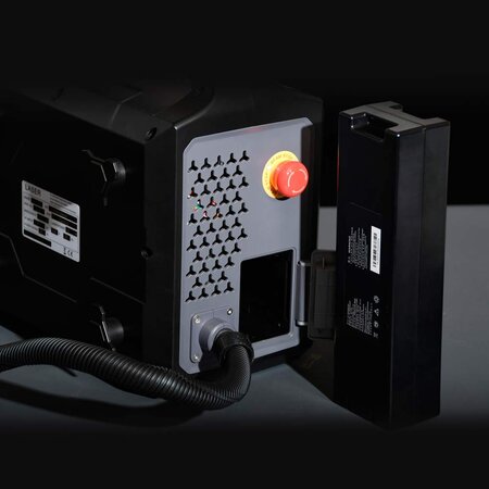 Handheld 20W Static Fiber Laser EVO, LCD Screen, Linux, 230V, with exchangable Battery (12Ah, Working hours: 5,5h)