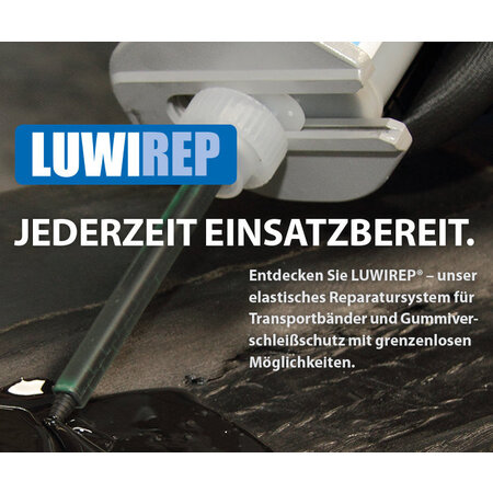 LUWIREP® 2-component repair material for conveyor belts and industrial rubber