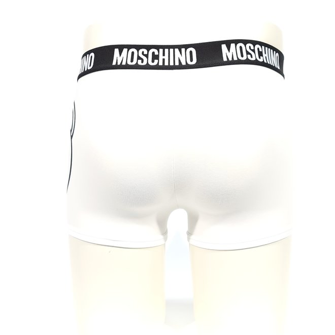 Moschino bear logo white boxer