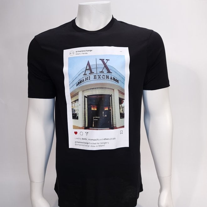 Armani Exchange insta t-shirt black