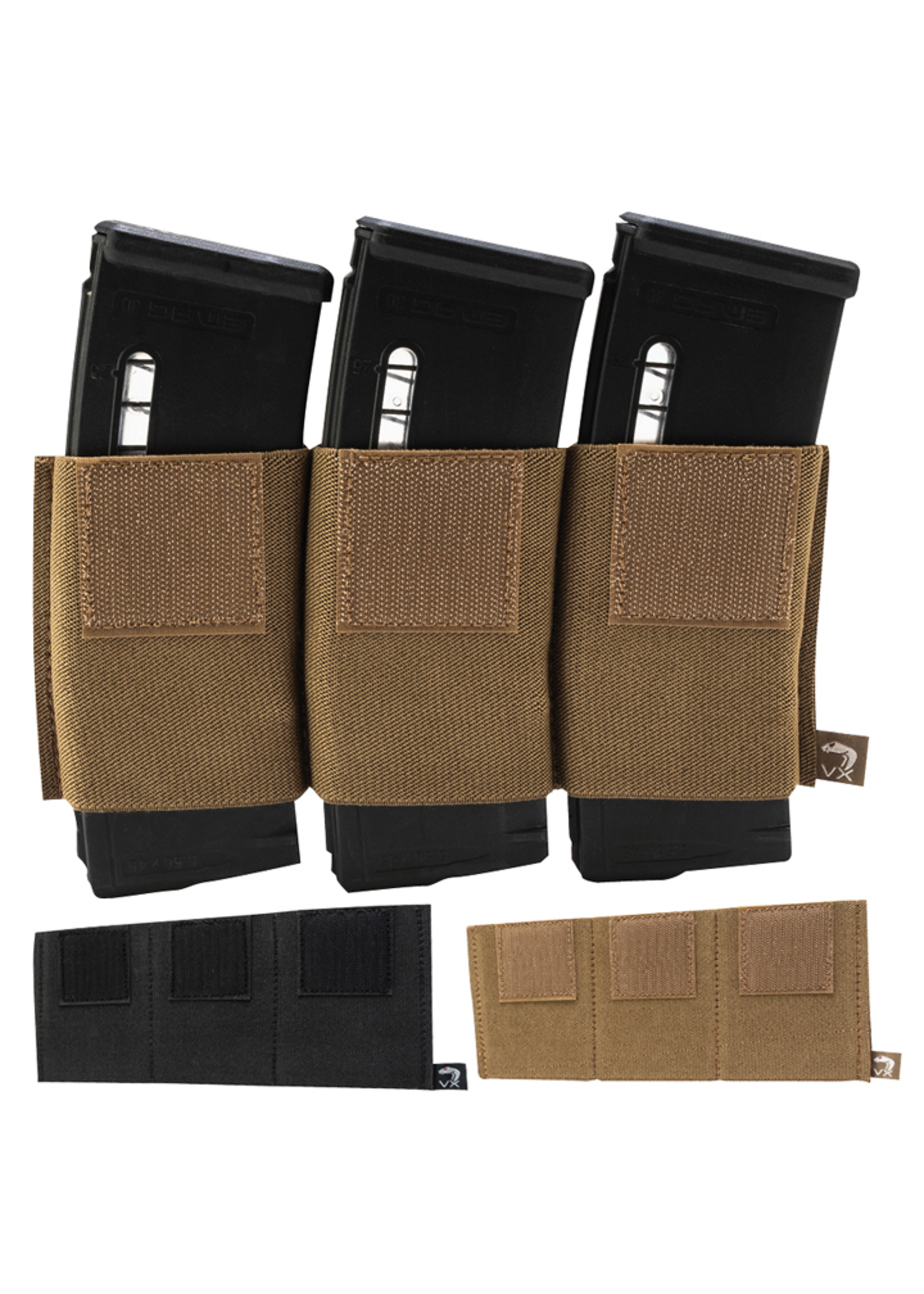 VIPER VP VX TRIPLE RIFLE MAG SLEEVE BLACK