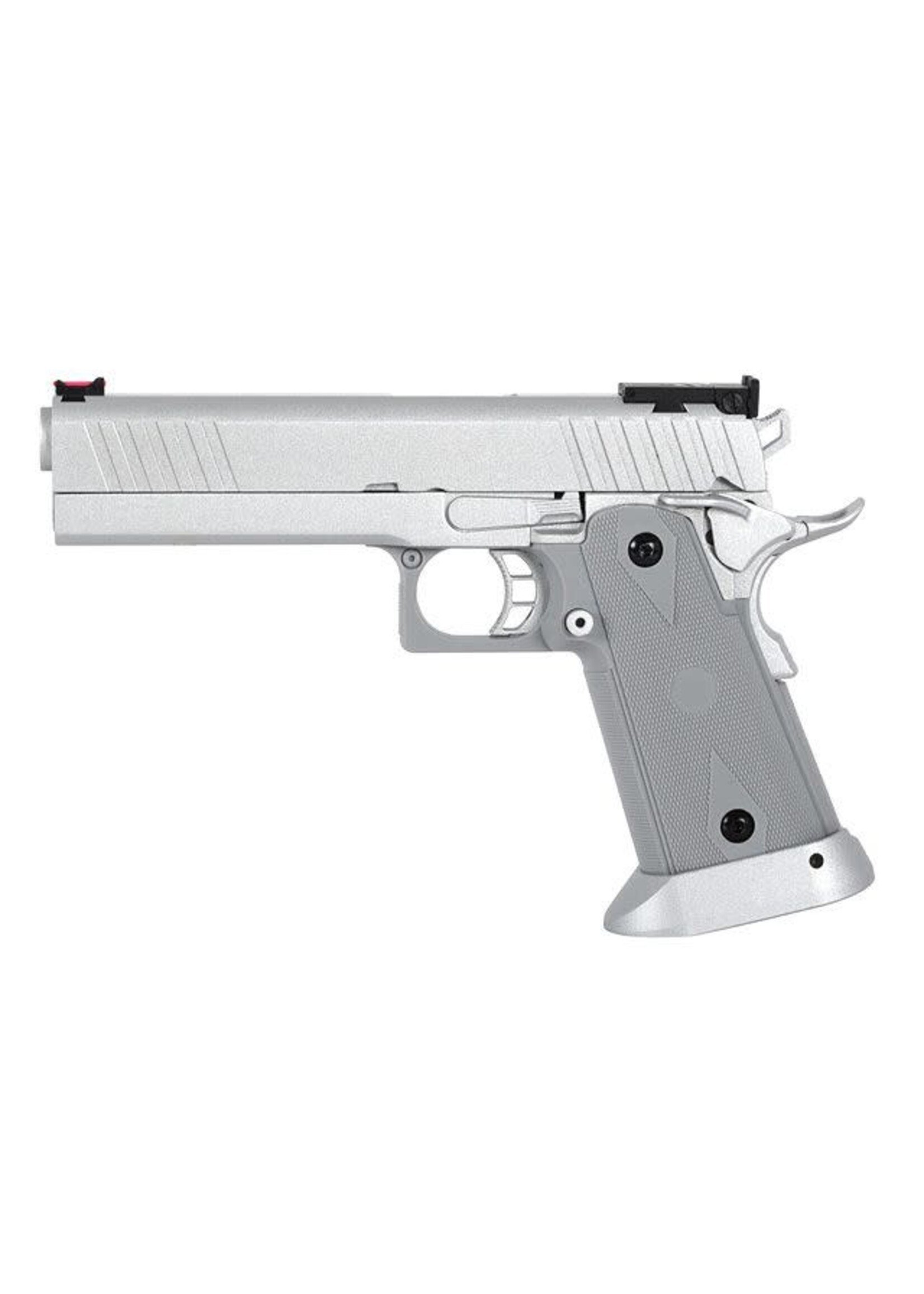 ARMY ARMAMENTS Army Custom 5.1 Hi-Capa Gas Blowback Pistol (R609 - Silver)