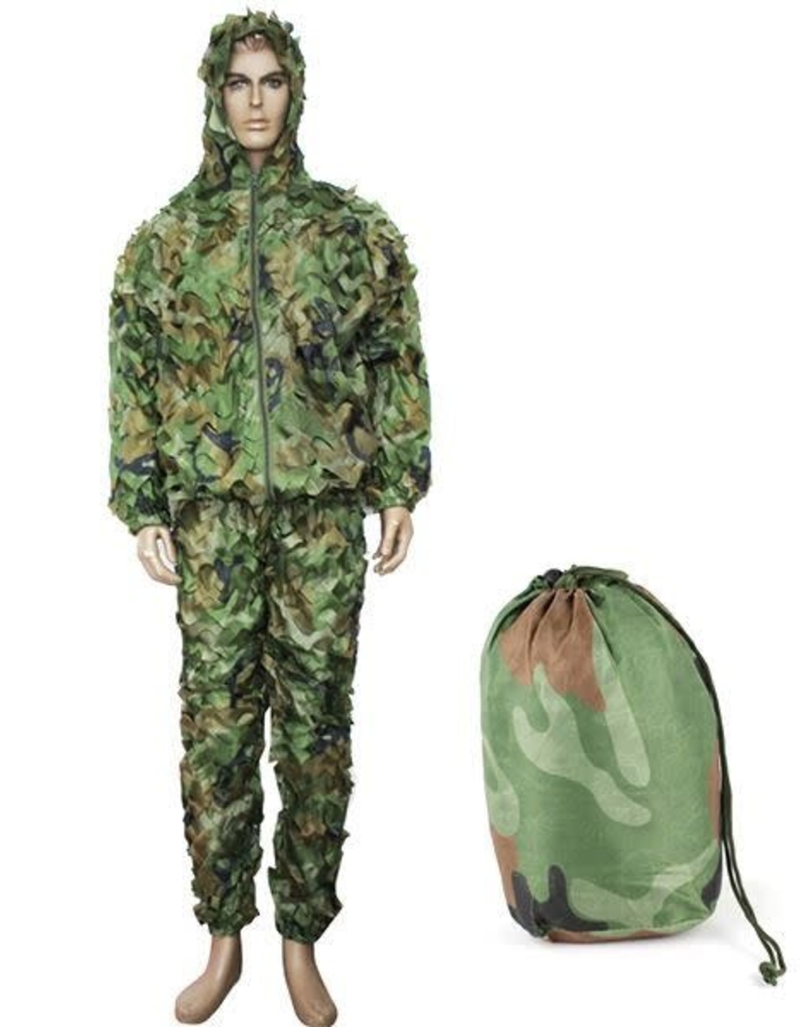 BIG FOOT Big Foot Ghillie Suit Leaflike Camouflage Woodland