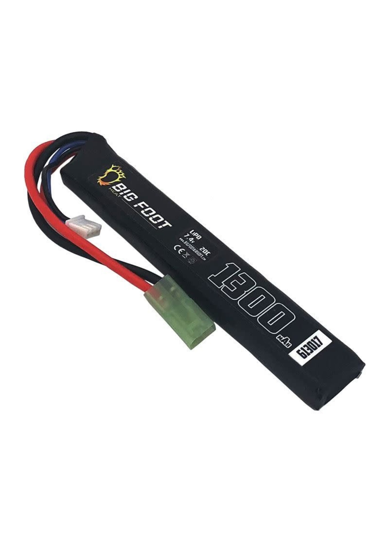 BIG FOOT Big Foot Heat Lipo Battery 1300 mAh 7.4v 20c (Stick - 120mm)