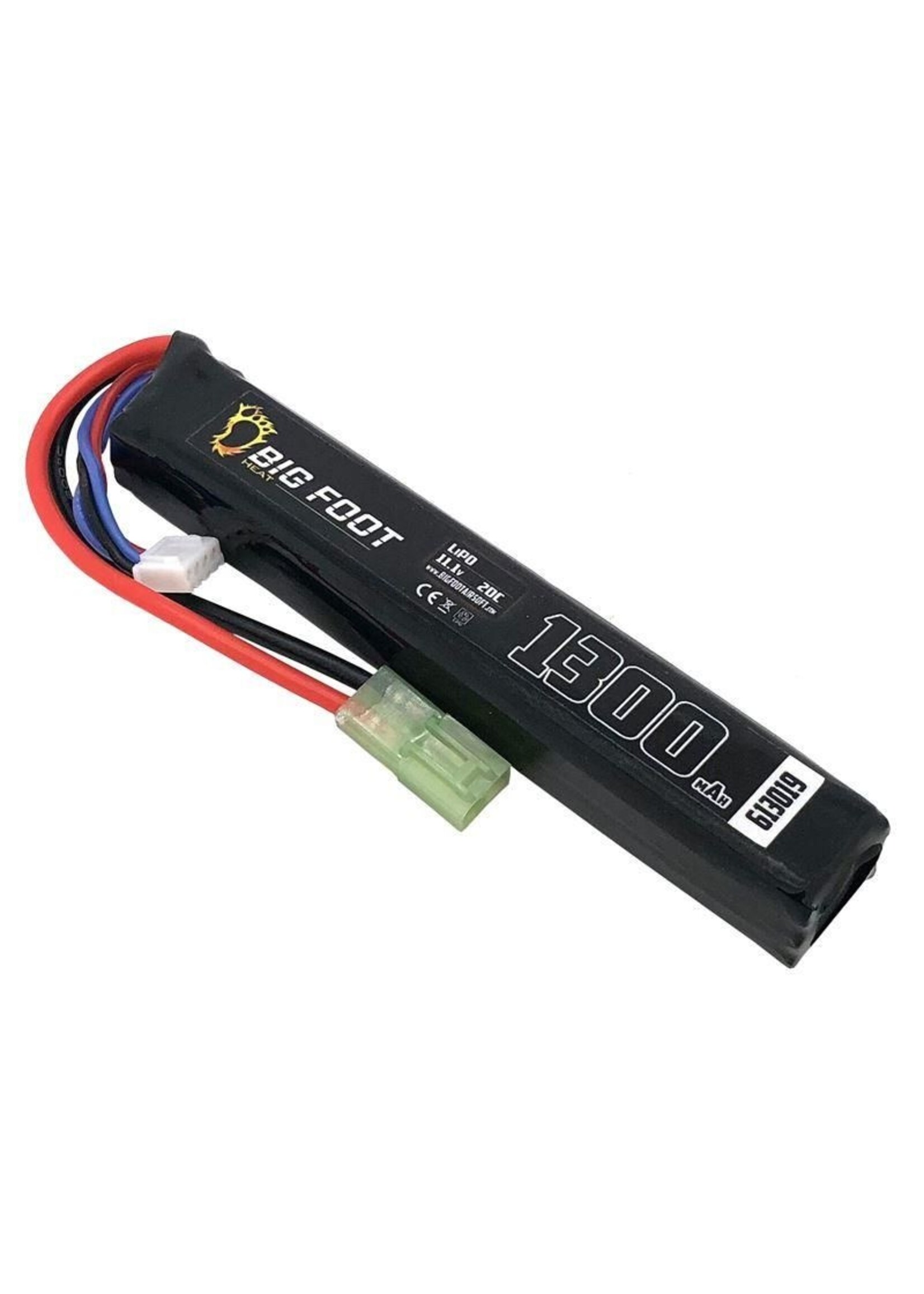 BIG FOOT Big Foot Heat Lipo Battery 1300 mAh 11.1v 20c (Stick - 130mm)
