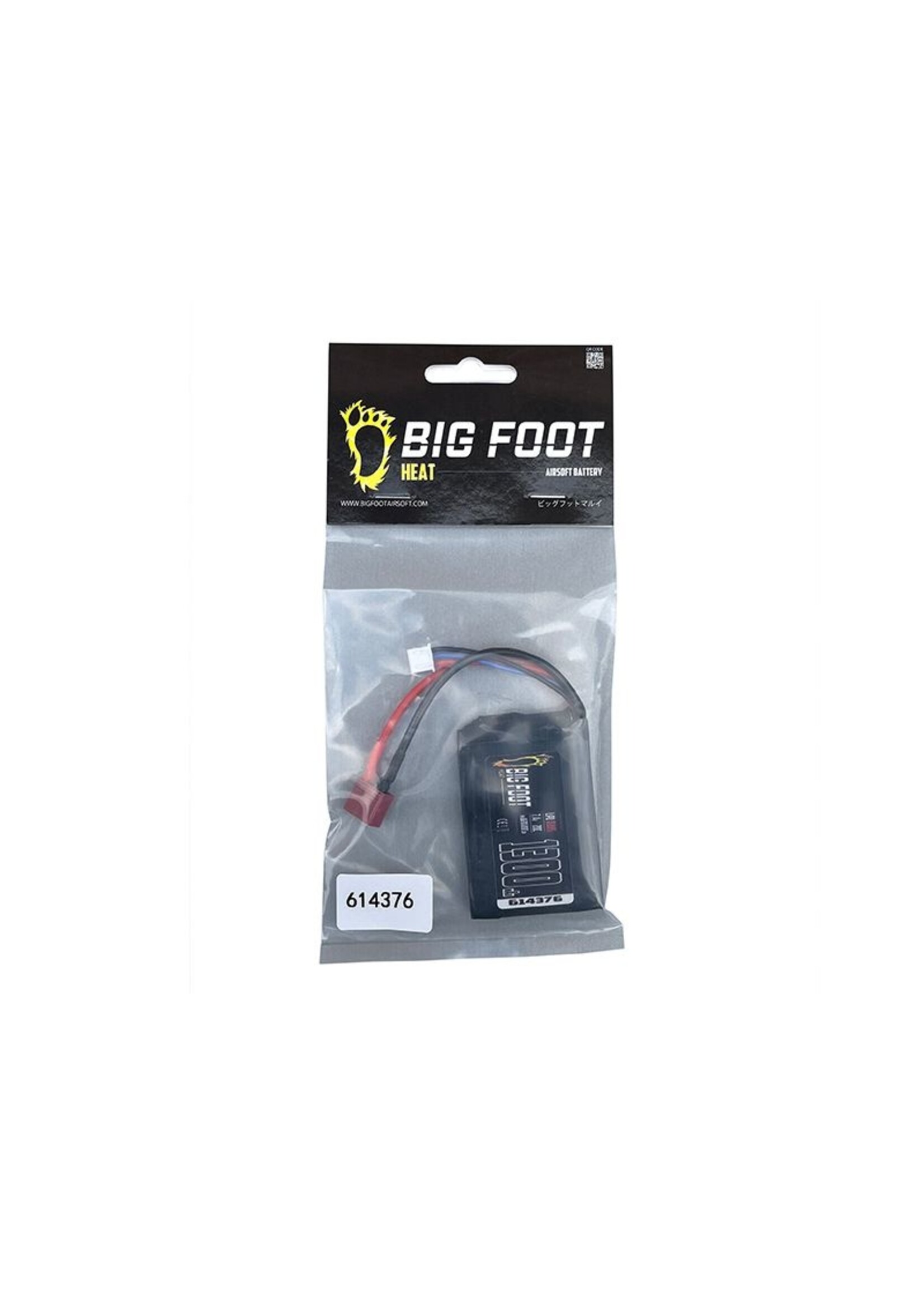 BIG FOOT Big Foot Heat Lipo Battery 1300 mAh 7.4v 20c (Square - 102mm - DEANS)