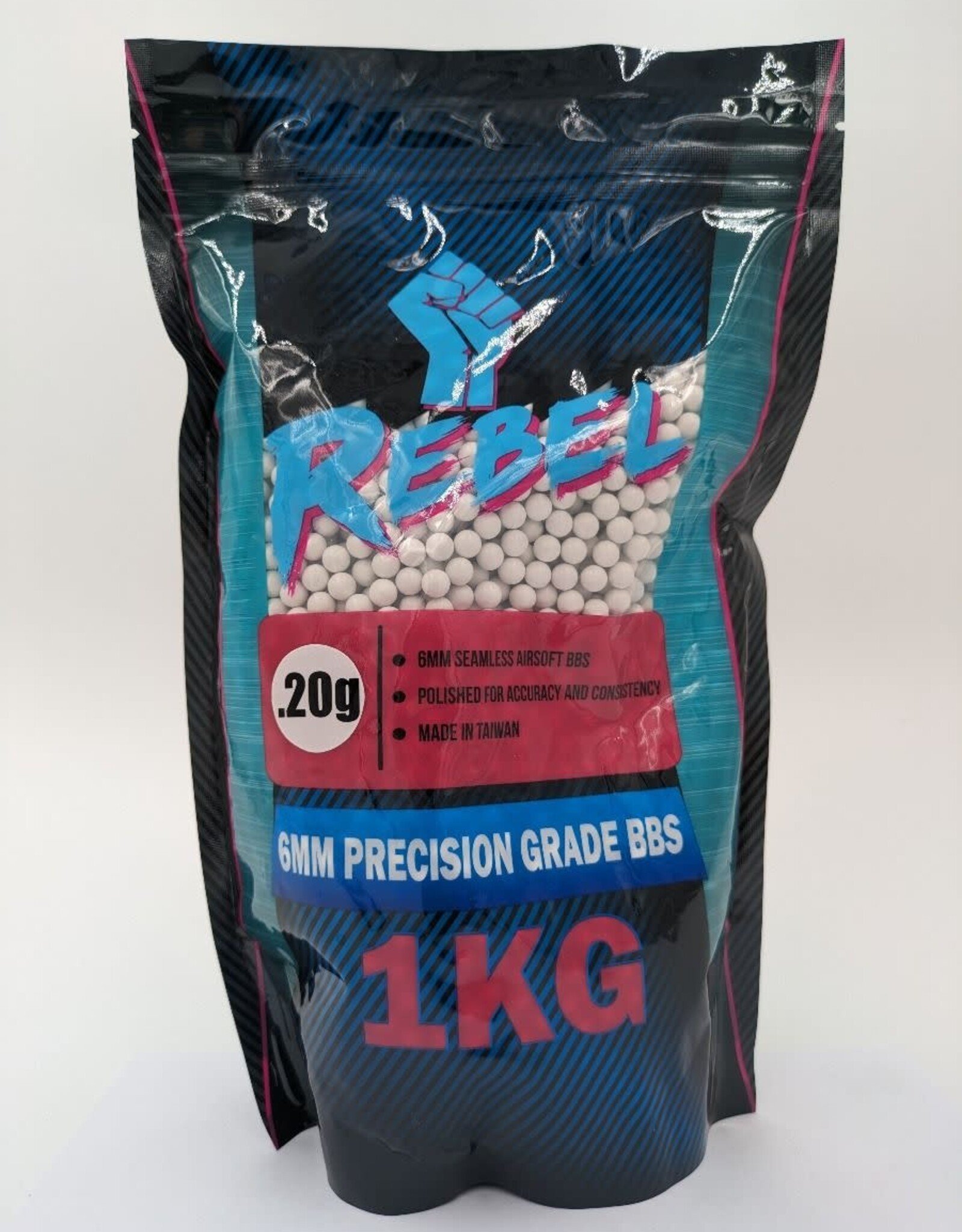 REBEL Rebel Precision 6mm BBs 1kg Bag - 0.20g