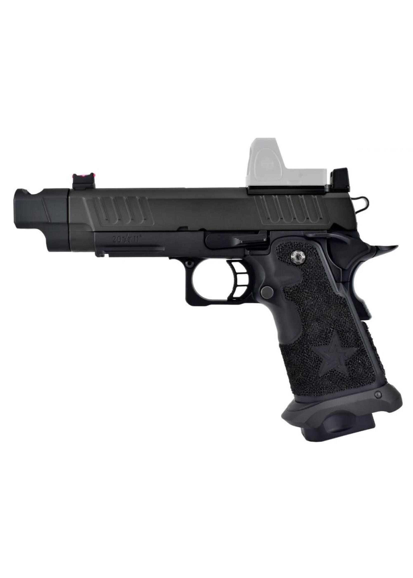 ARMY ARMAMENTS Staccato Licensed C2 COMP SOC 2011 Gas Blowback Airsoft Pistol (by Army - R612-4)