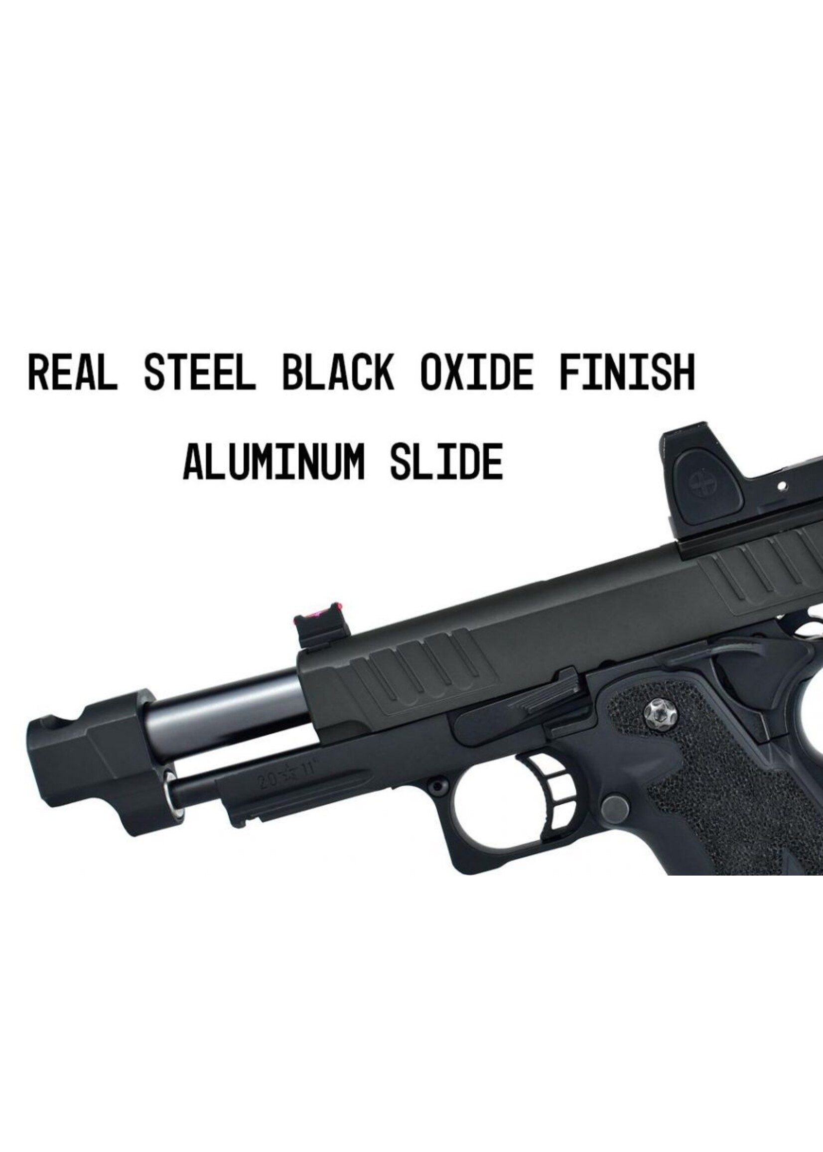 ARMY ARMAMENTS Staccato Licensed C2 COMP SOC 2011 Gas Blowback Airsoft Pistol (by Army - R612-4)