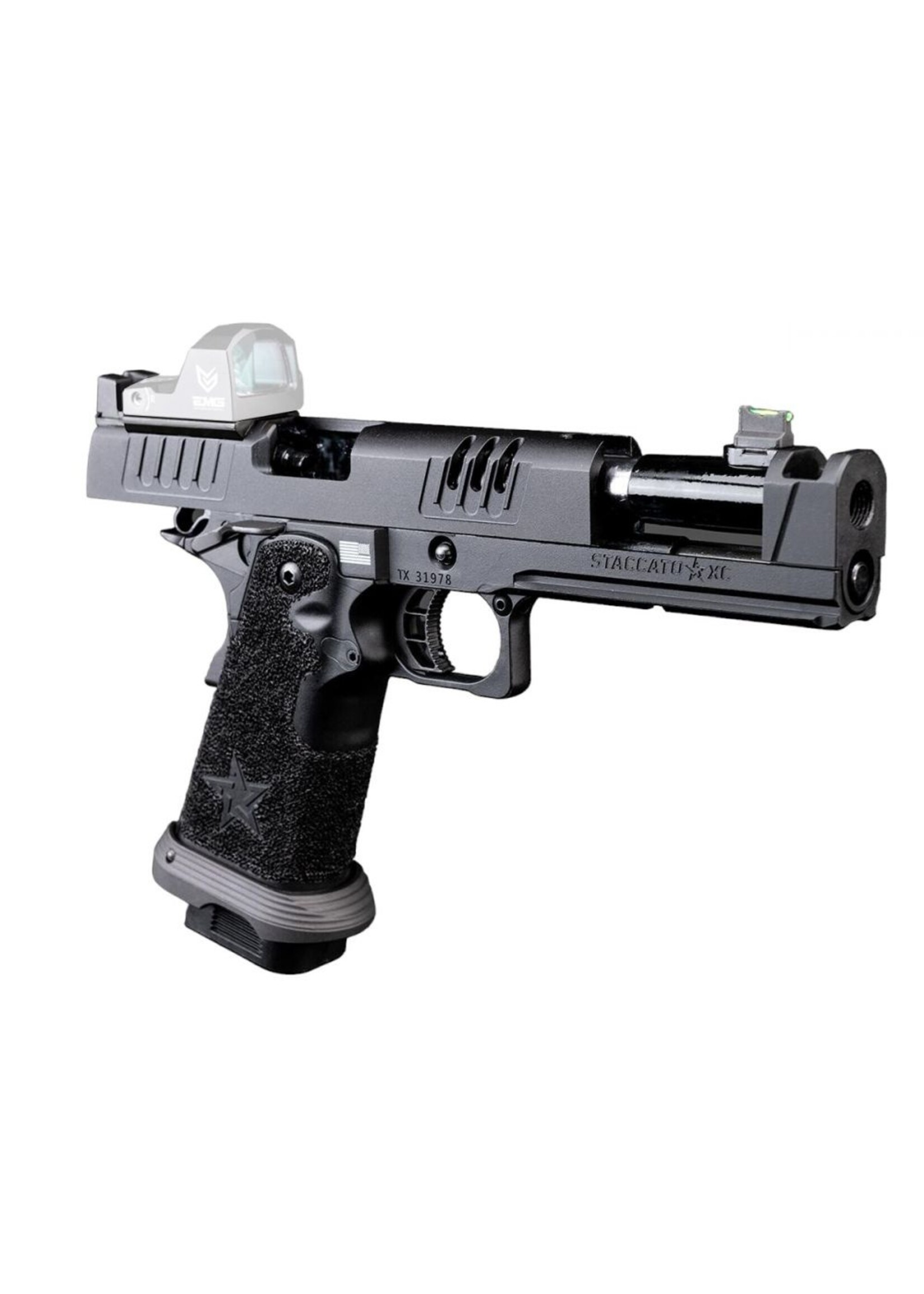 ARMY ARMAMENTS Staccato Licensed C2 COMP SOC 2011 Gas Blowback Airsoft Pistol (by Army - R618)