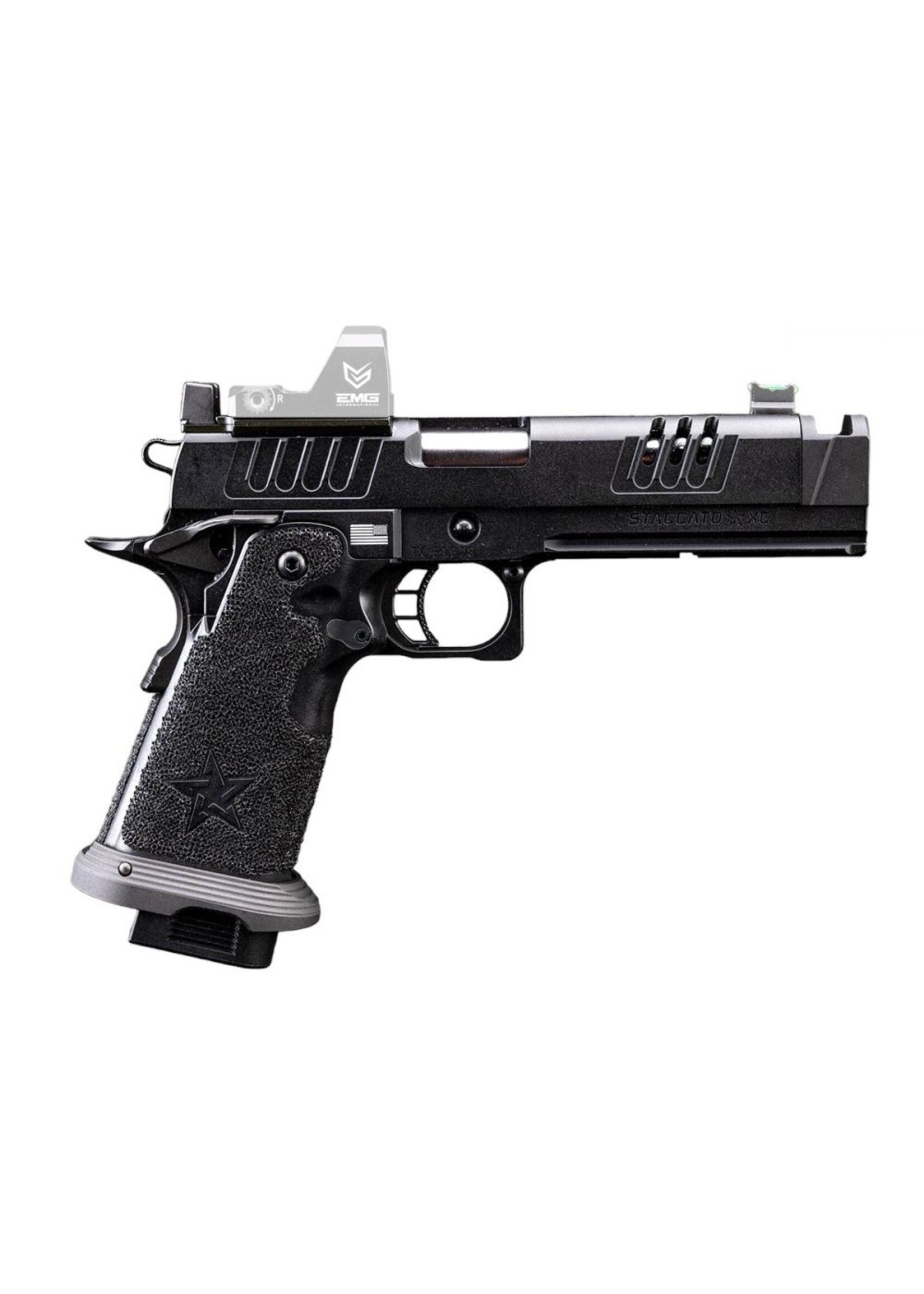 ARMY ARMAMENTS Staccato Licensed C2 COMP SOC 2011 Gas Blowback Airsoft Pistol (by Army - R618)