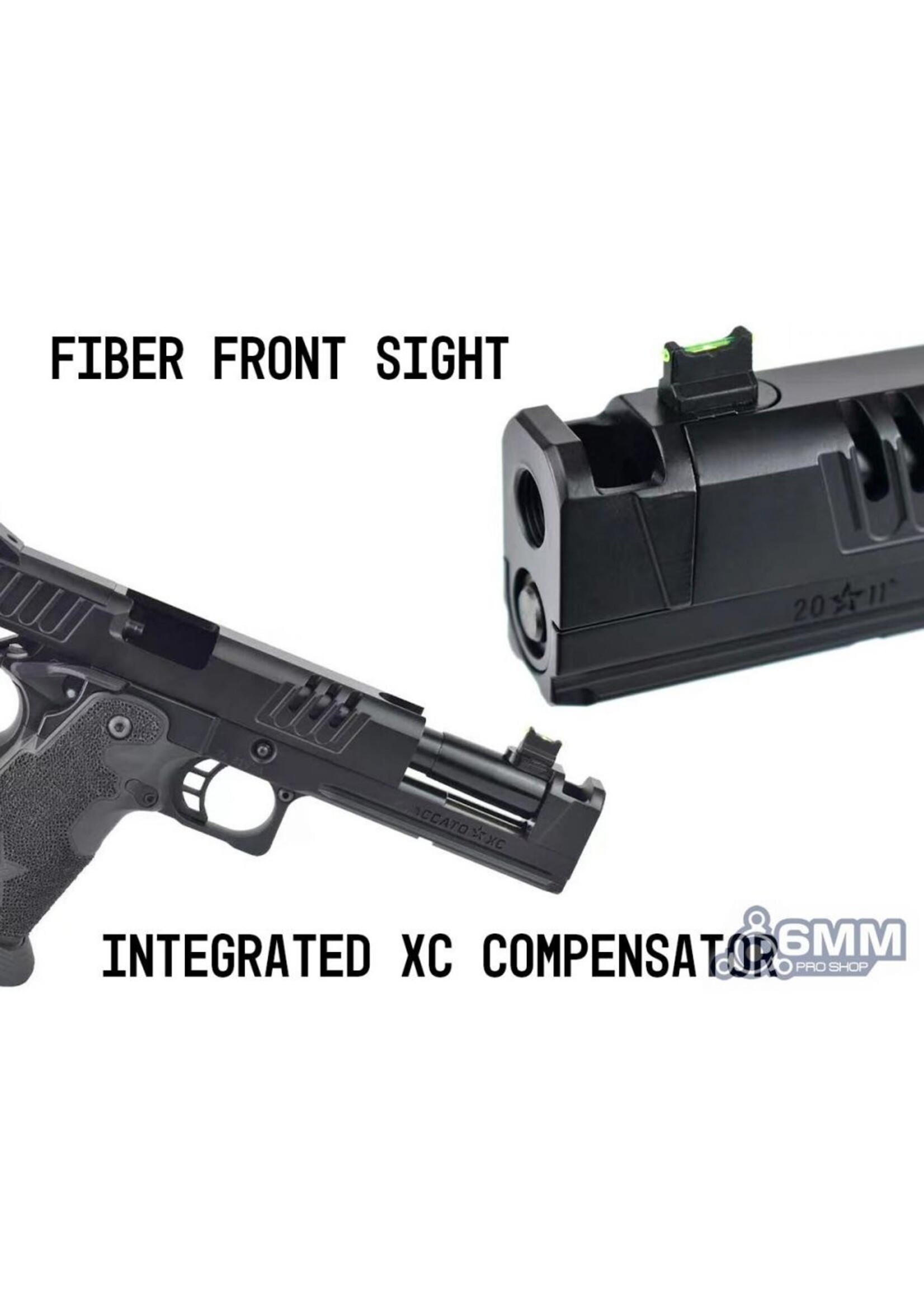 ARMY ARMAMENTS Staccato Licensed C2 COMP SOC 2011 Gas Blowback Airsoft Pistol (by Army - R618)