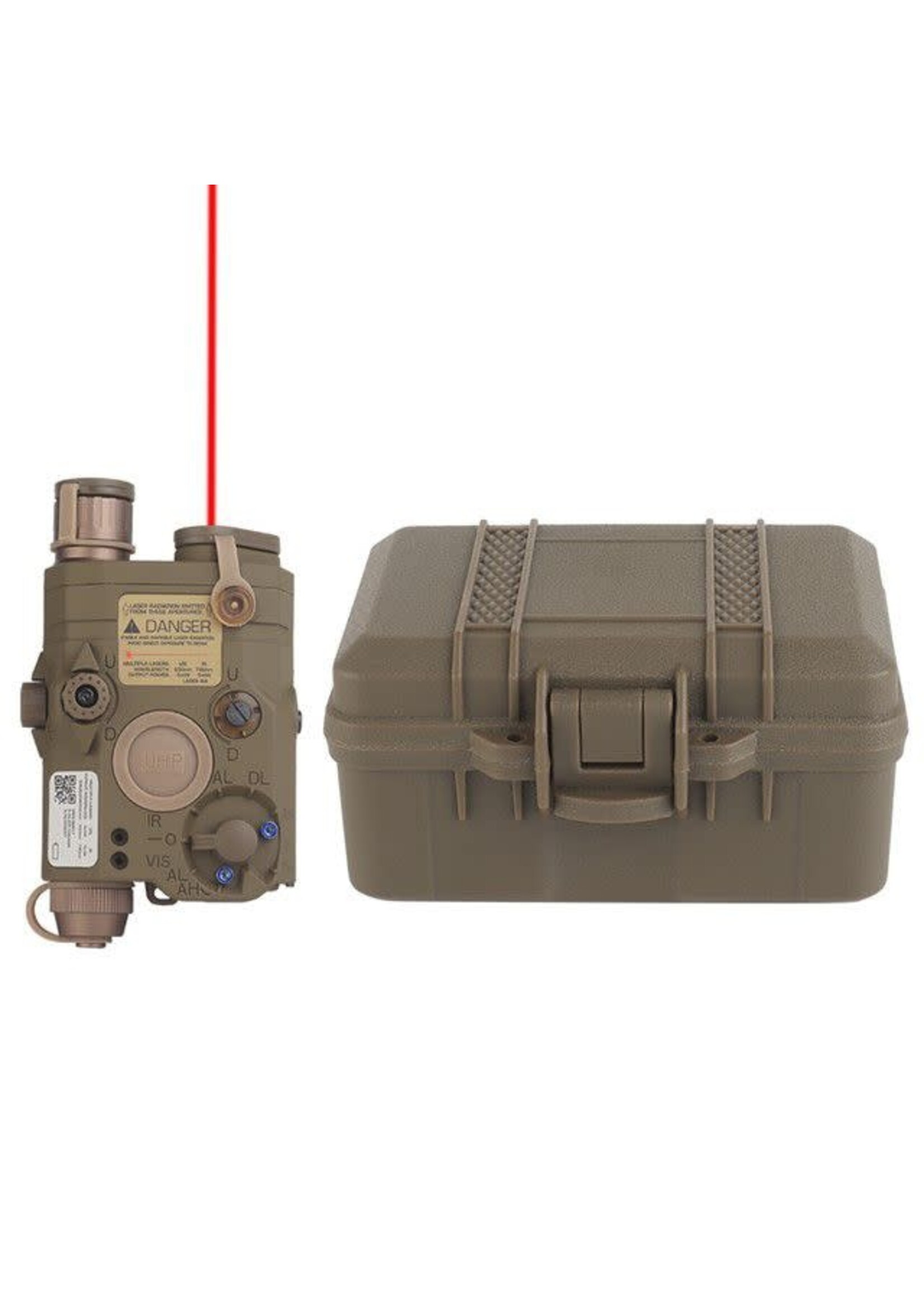 wosport Wosport - Standard PEQ-15 Version with Red laser Flashlight Torch (Tan)