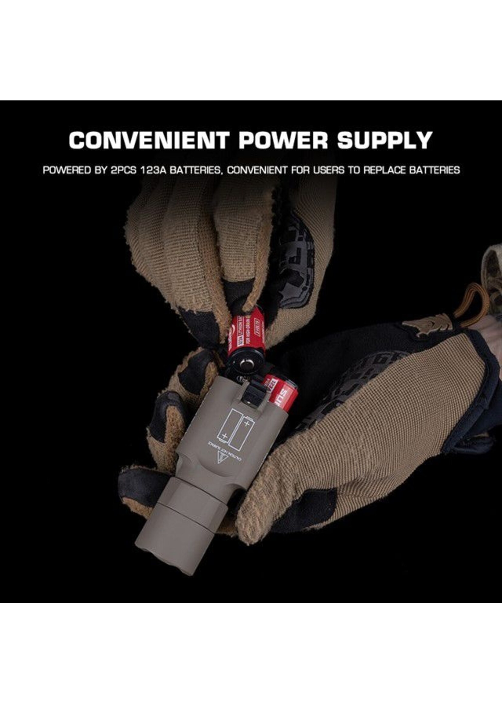 wosport Wosport - X300-A Flashlight Torch (SF Model - Black)