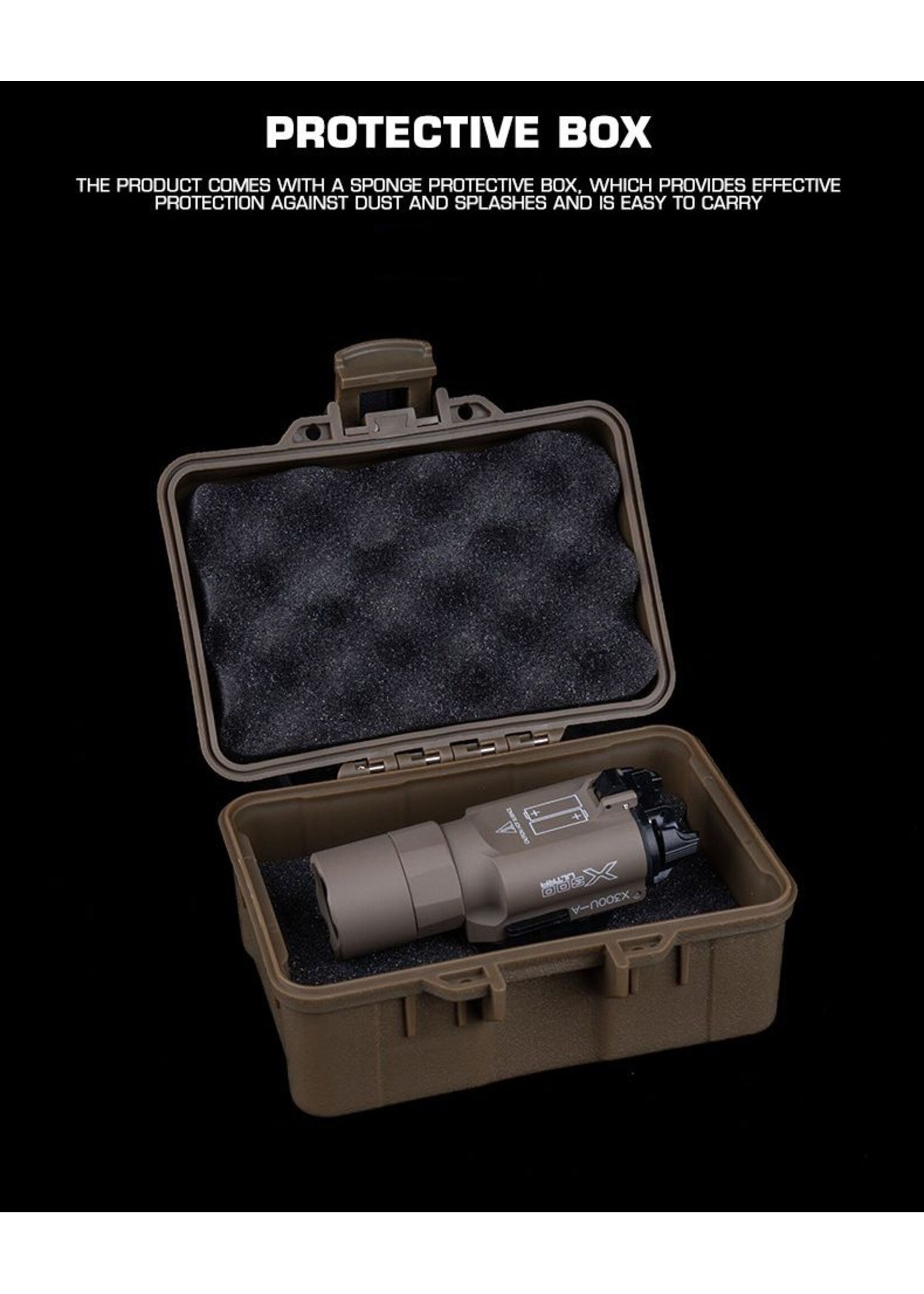 wosport Wosport - X300-A Flashlight Torch (SF Model - Black)