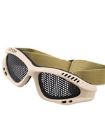 BIGFOOT Big Foot Zero Steel Mesh Goggles (Small) (Round Orifice) (Tan)