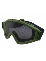BATTLEAXE Big Foot Zero Steel Mesh Goggles (Big) (Round Orifice) (OD)