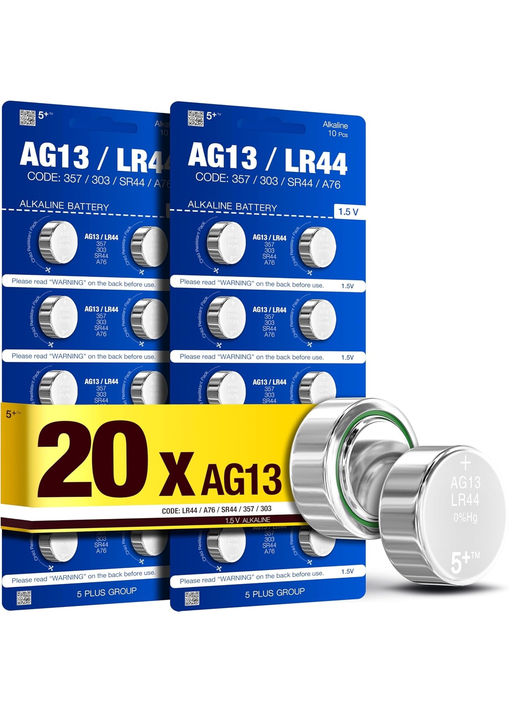 5 PLUS GROUP 5PLUS GROUP AG13 1.5V BATTERY SINGLE