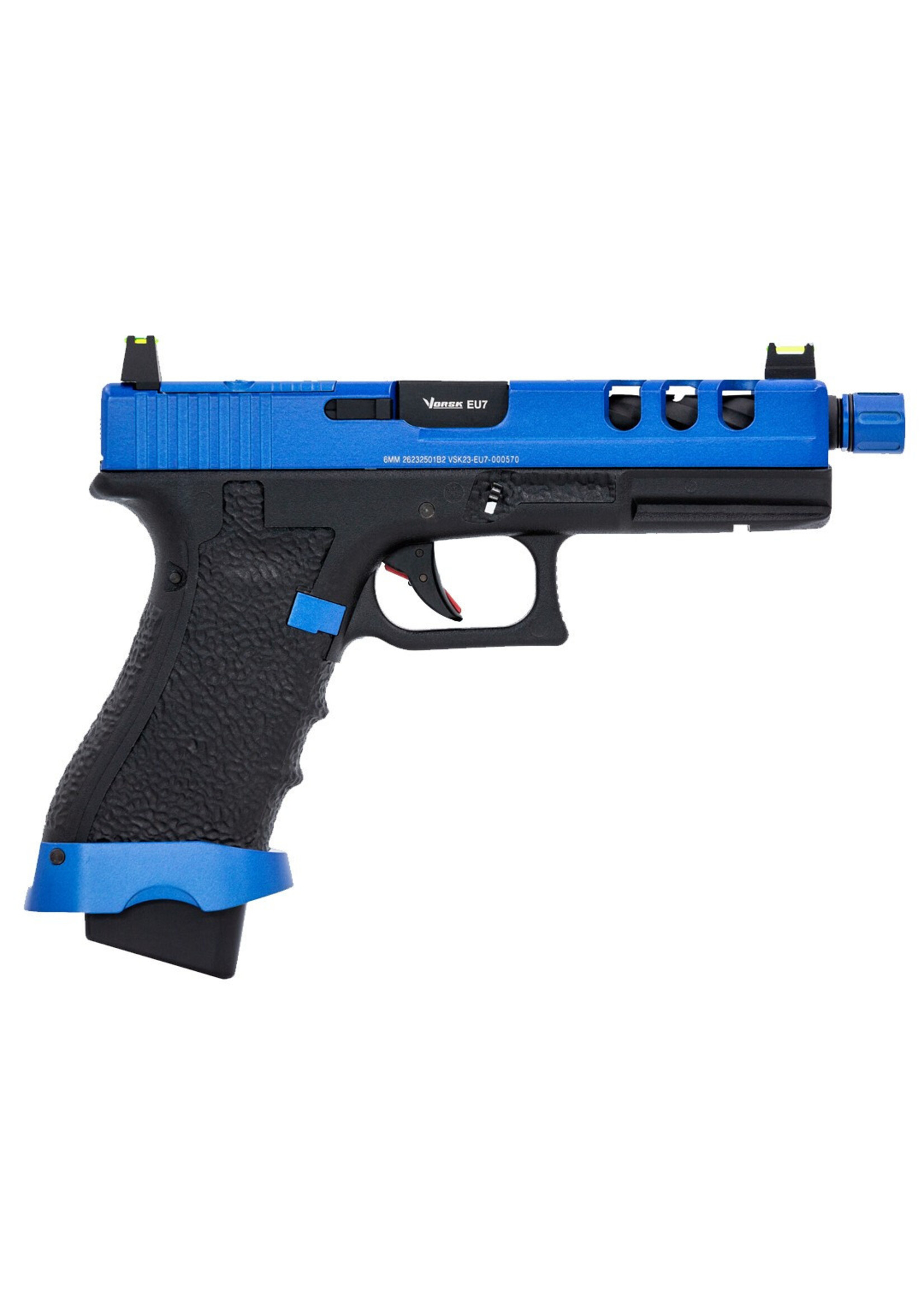 VORSK Vorsk EU7 Gas Blowback Airsoft Pistol in V-Blue