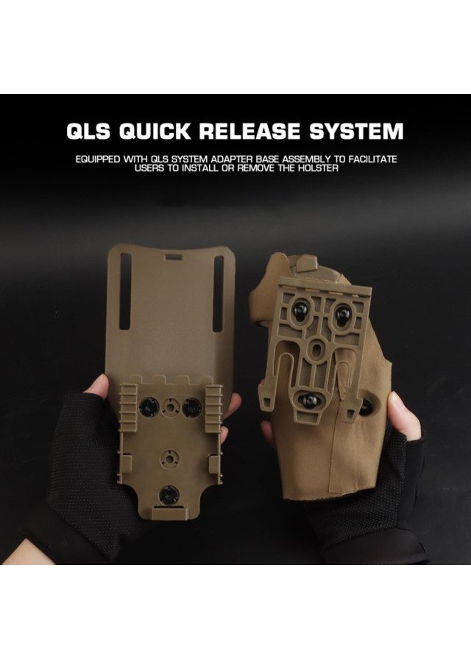 wosport WoSport 17 Series Quick Release Holster with QLS Kit and Belt (Tan)