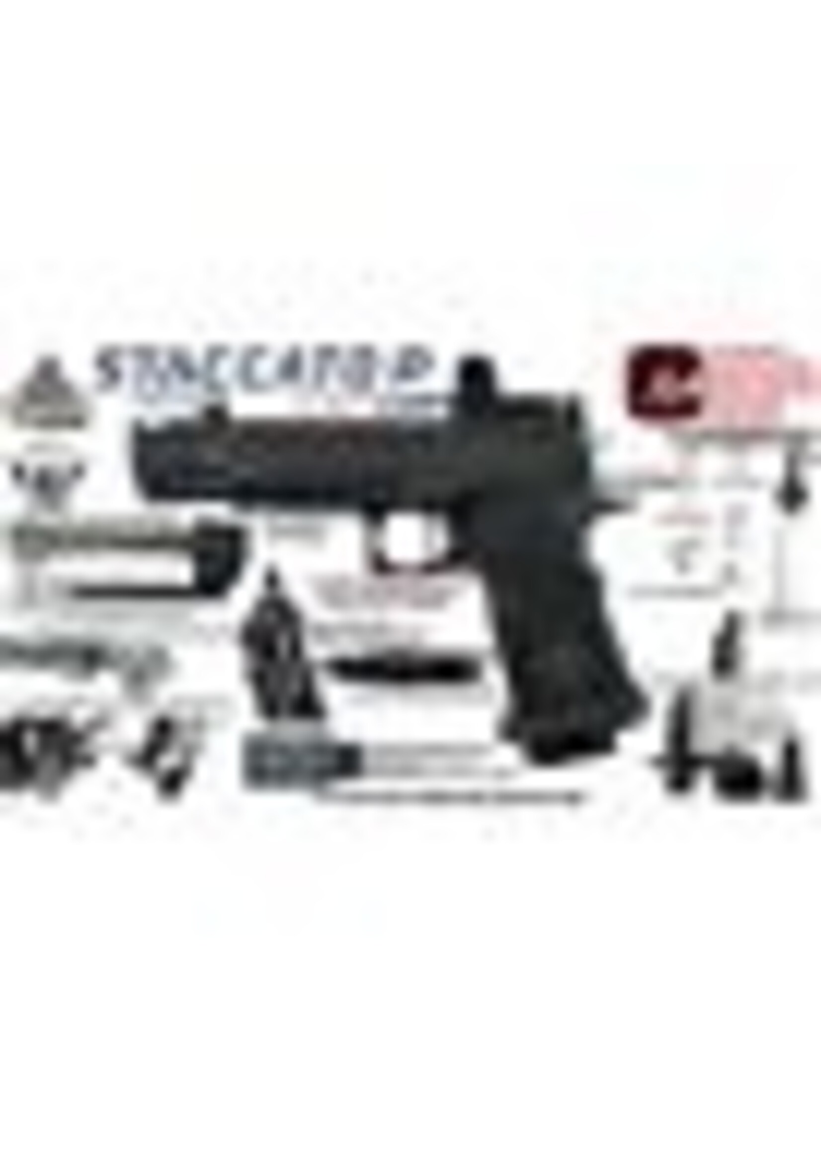 staccato Staccato Licensed P New Version with Comp Gas Blowback Airsoft Pistol (R611-2A)