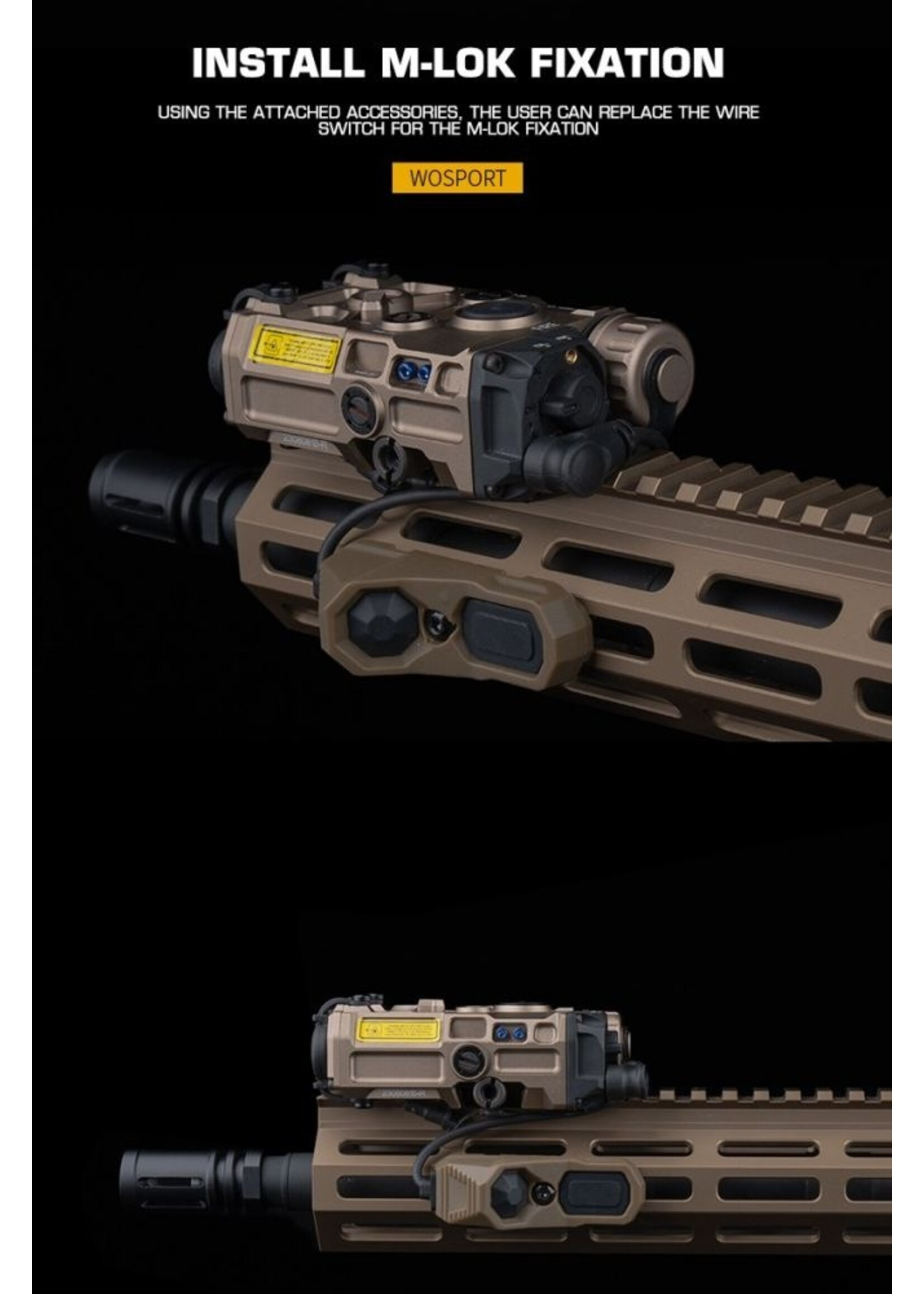 wosport Wosport - AXON Wire switch crane laser (Black)