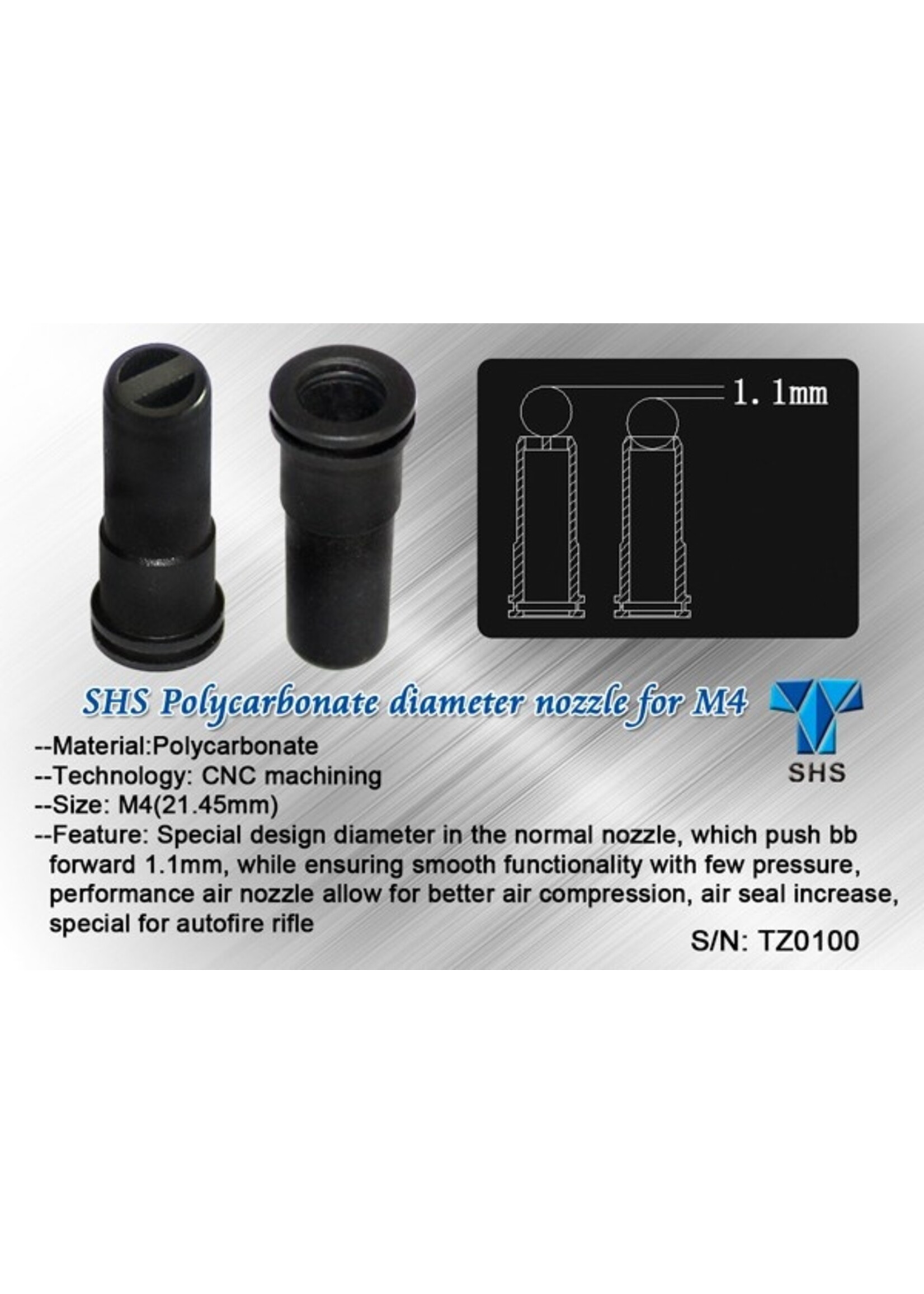 ROCKET Rocket M4 21.4mm Air Nozzle by SHS / Rocket airsoft / PPS